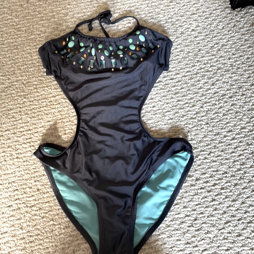 Navy blue target swimsuit